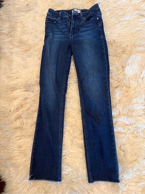 Paige Classic Women's Dark Blue Straight-Leg Jeans - size 25